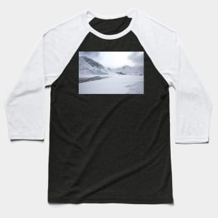 snowy panorama in France Long Baseball T-Shirt